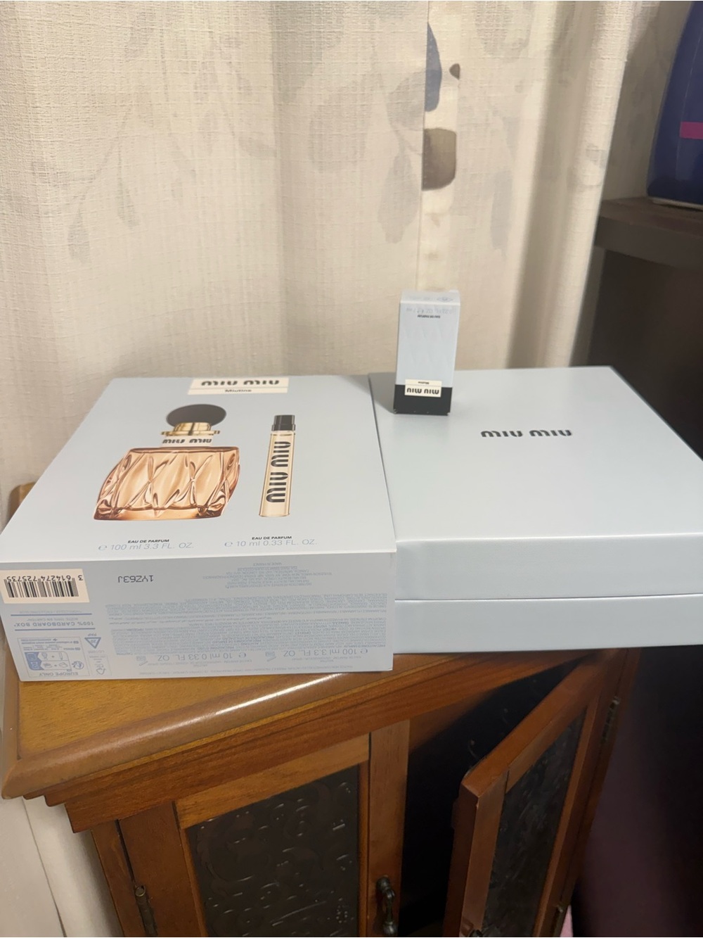 Miu Miu Light Blue Gift Set Box with Mini Sample